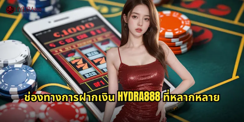 ช่องทางการฝากเงิน HYDRA888 ที่หลากหลาย