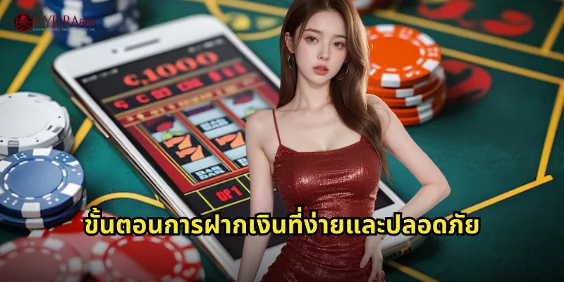 ขั้นตอนการฝากเงินที่ง่ายและปลอดภัย